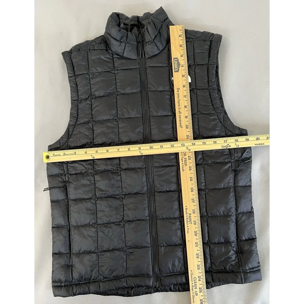 The North Face ThermoBall Eco Vest Mens S Black Puffer Full Zip Insulated Jacket